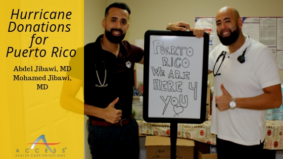 Hurricane Donations For Puerto Rico By Dr Abdel Jibawi & Dr Mohamed 