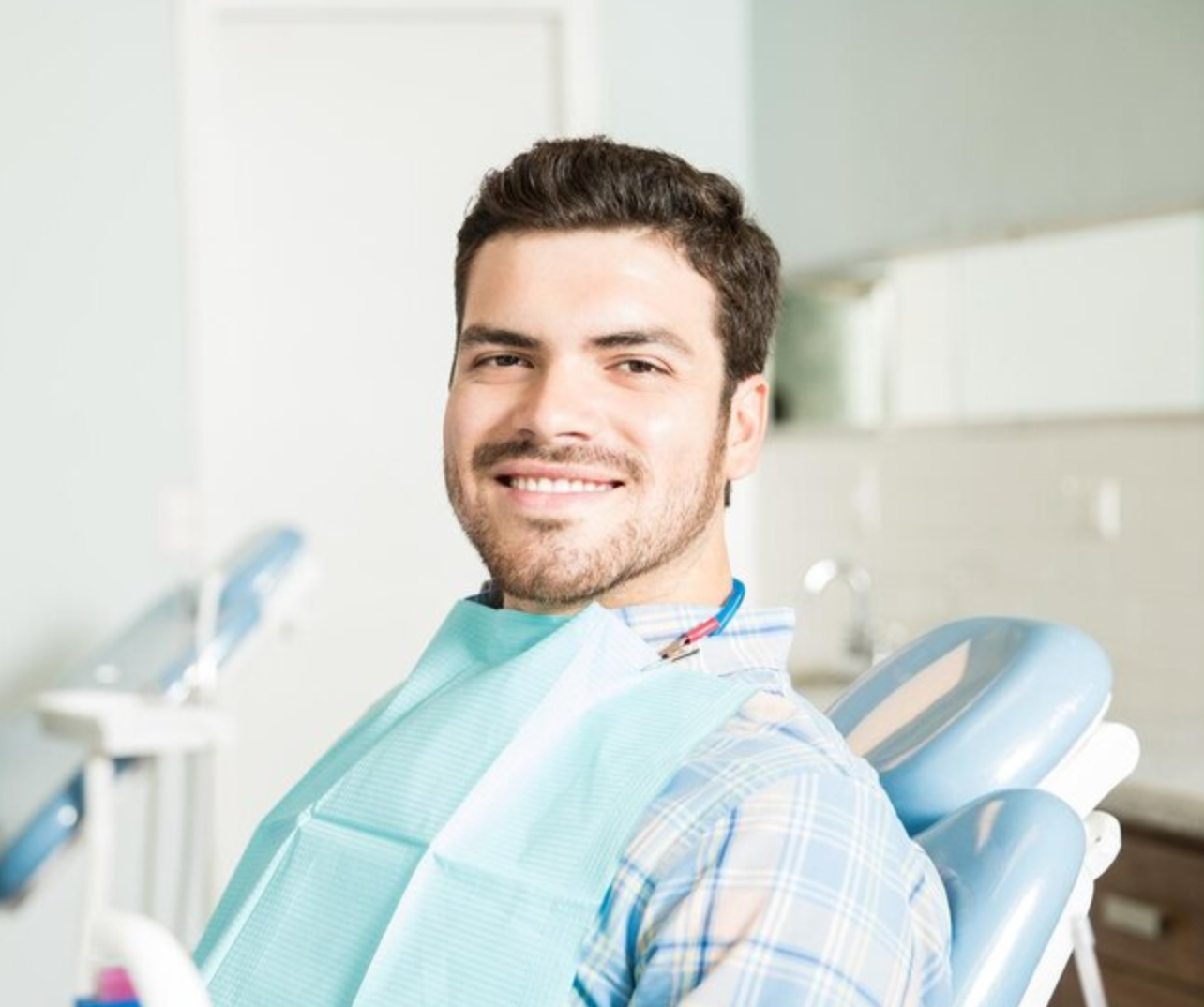 Smiling patient